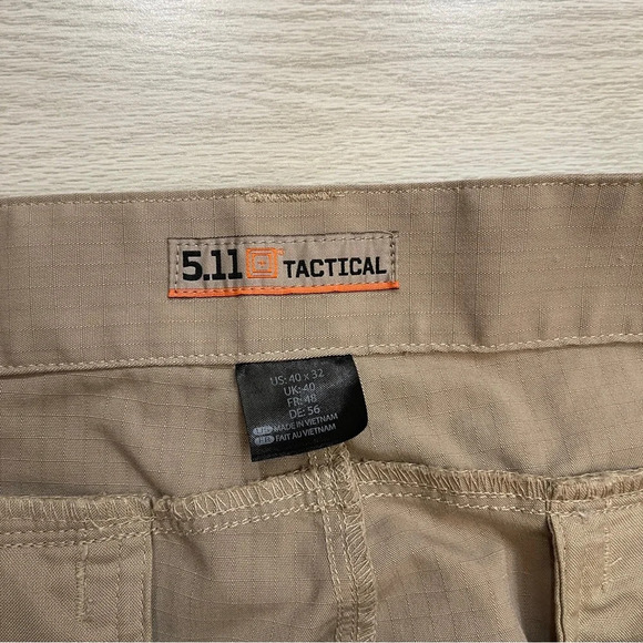 5.11 Tactical Stryke Khaki Uniform Utility Cargo Pants Men’s size 40”Wx32”L - Picture 7 of 14